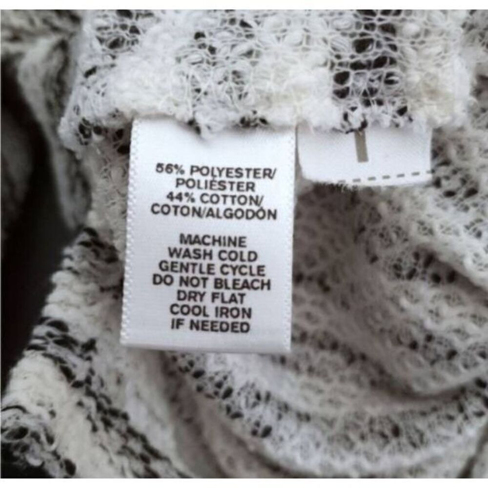 LOU & GREY WHITE & GRAY STRIPE SWEATER SZ.S EUC. - Picture 6 of 6